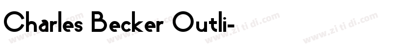Charles Becker Outli字体转换
